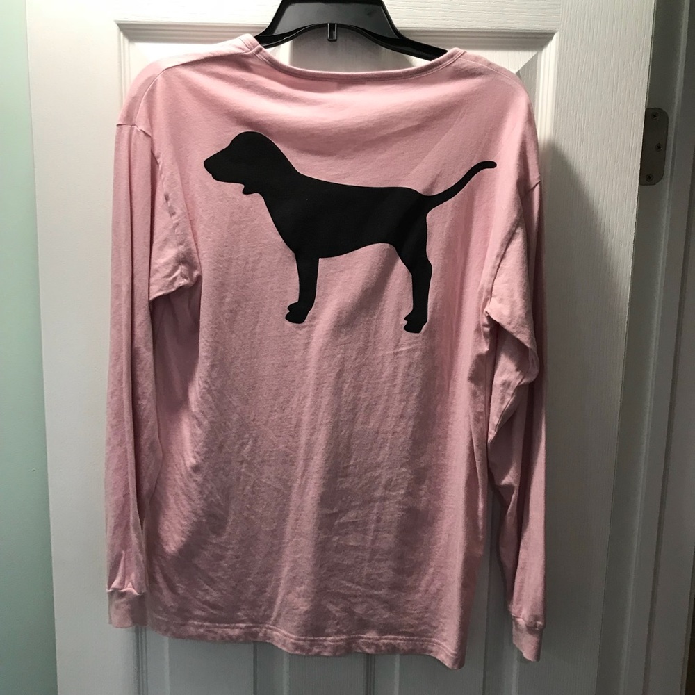 VS PINK cage neck long sleeve tee